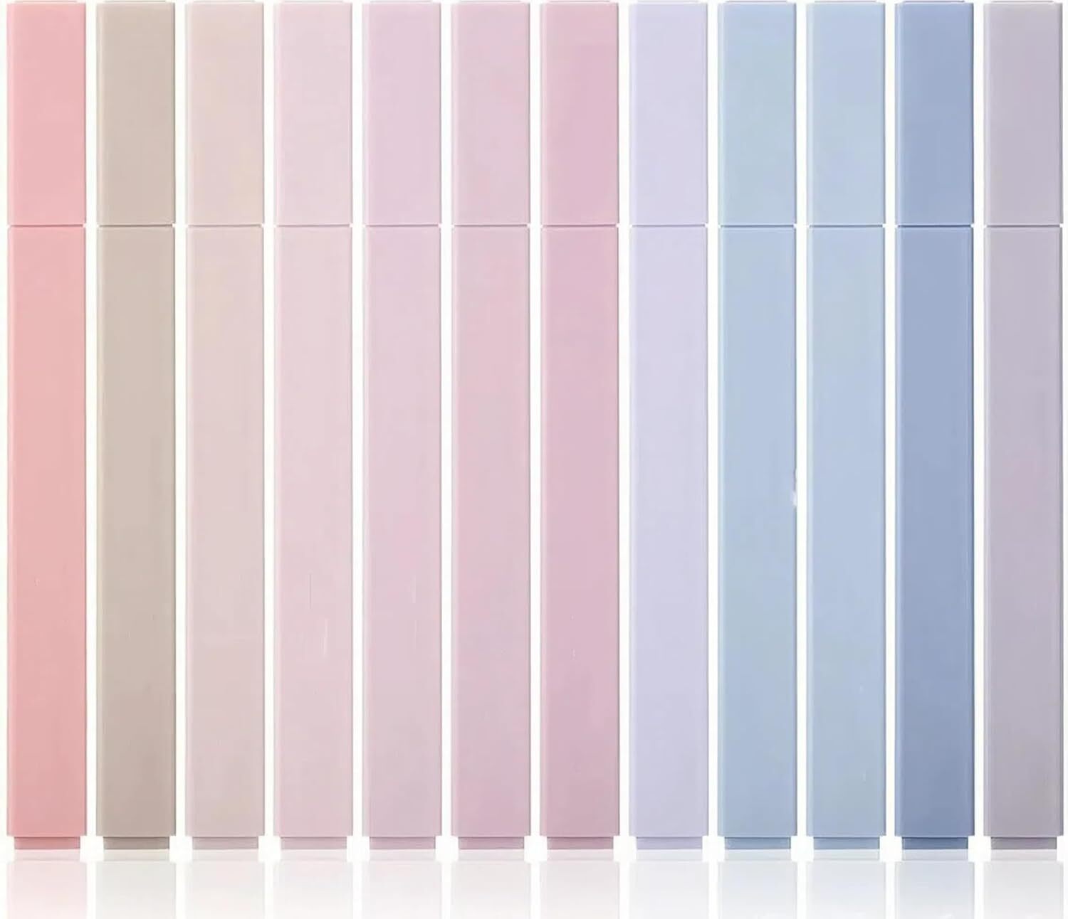 Aesthetic Cute Pastel Highlighters Set: 12 Assorted Colors Pens, Bible...-image