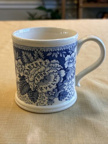 Vintage 1990 Mason's Crabtree & Evelyn Blue & White Floral Design Ironstone Mug - Picture 3 of 7