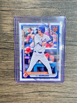 2024 Bowman Draft ELI SERRANO 1ST BOWMAN #BD-163 Mets RC
