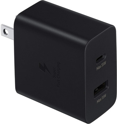 35W Dual Port Wall Charger USB C Adapter, Super Fast Charging Block for Galaxy P