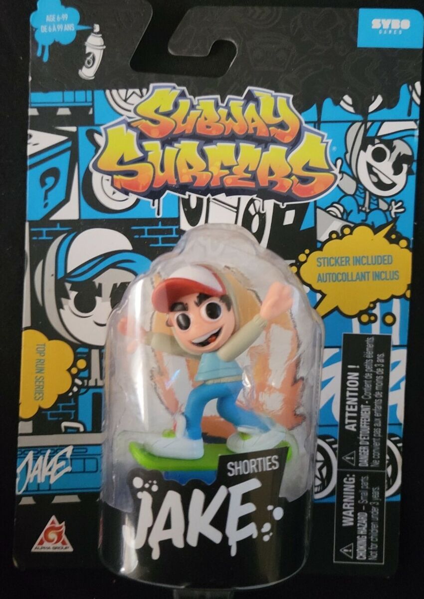 New Subway Surfers Collectible 2 Mini Figures Skating Jake With