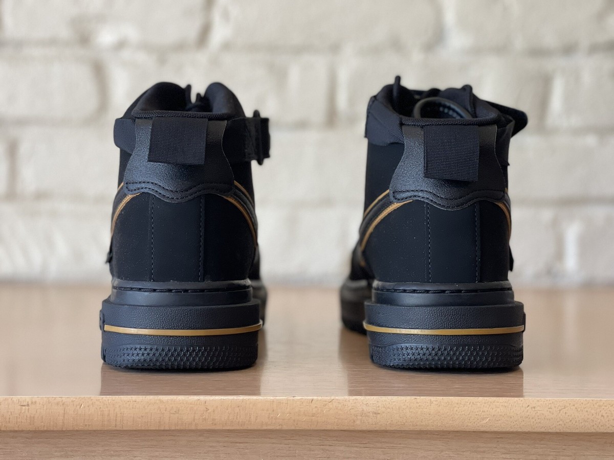 Nike Air Force 1 Boot Men Sz 8.5 / Women Sz 10 Black/Black  display picture 2