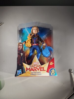 Hasbro Captain Marvel and Marvel's Goose Doll 12 inch Action Figure 6+ New