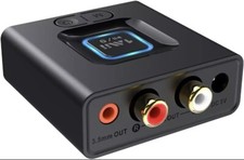 Bluetooth Audio Receiver 12Hrs Playtime, Bluetooth 5.1 Adapter for Home Stereo M