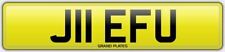 JEFF U JEFFREY JEF NUMBER PLATE GEOFF REGISTRATION J11 EFU BARGAIN JEFFY REG JU
