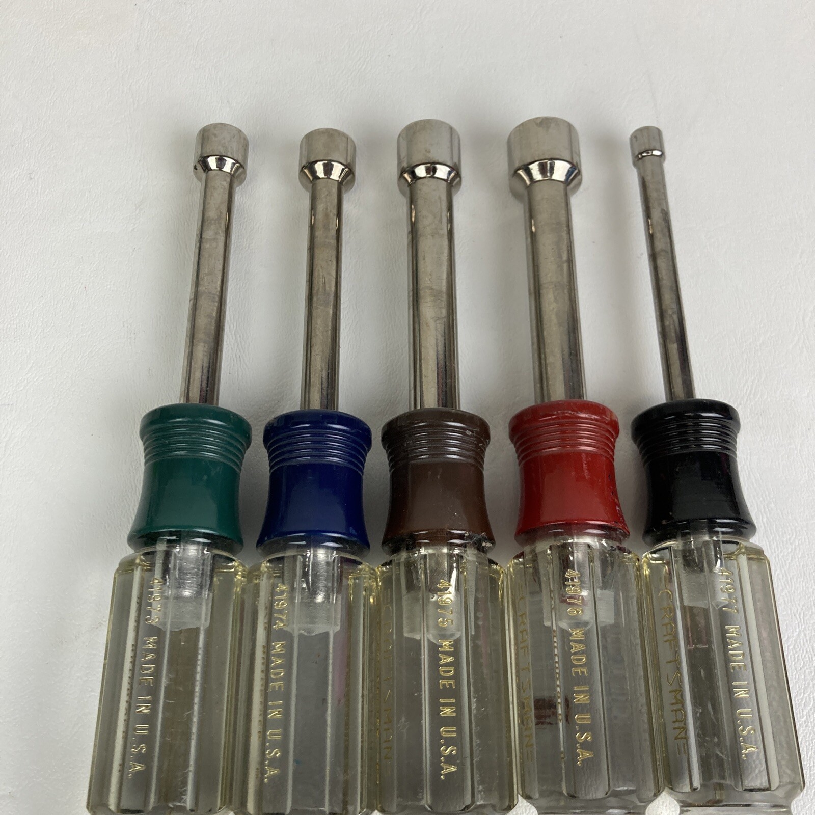 Vintage Craftsman 5 Pc Hollow Shank Nut Driver Set Made In USA | eBay