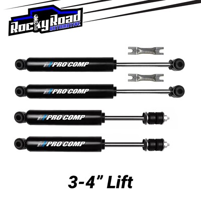 Pro Comp Pro-X 3-4  LIFT Shocks (Set of 4) for 2007-2018 Jeep Wrangler JK