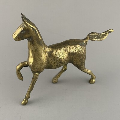 Vintage Brass Horse Figurine Brass Kingdom Korea