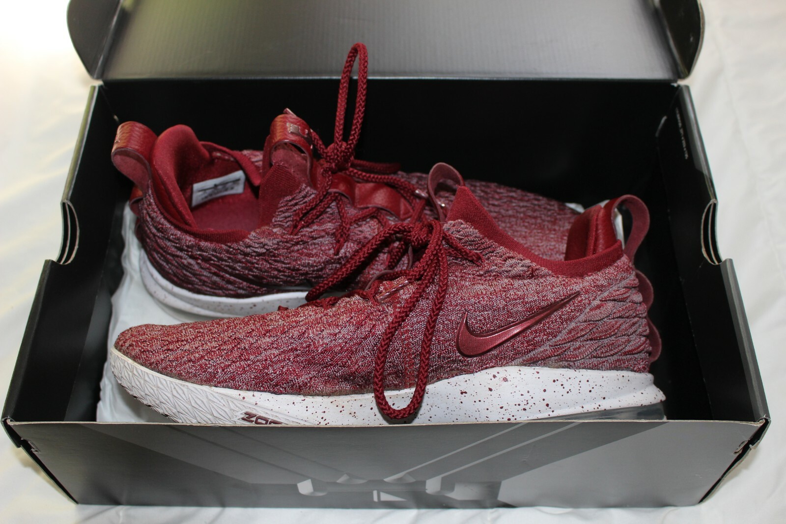 lebron 15 low team red