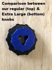 Extra Large Knob UPGRADE for Lee Deluxe, Classic & Auto Drum Powder Measures x2