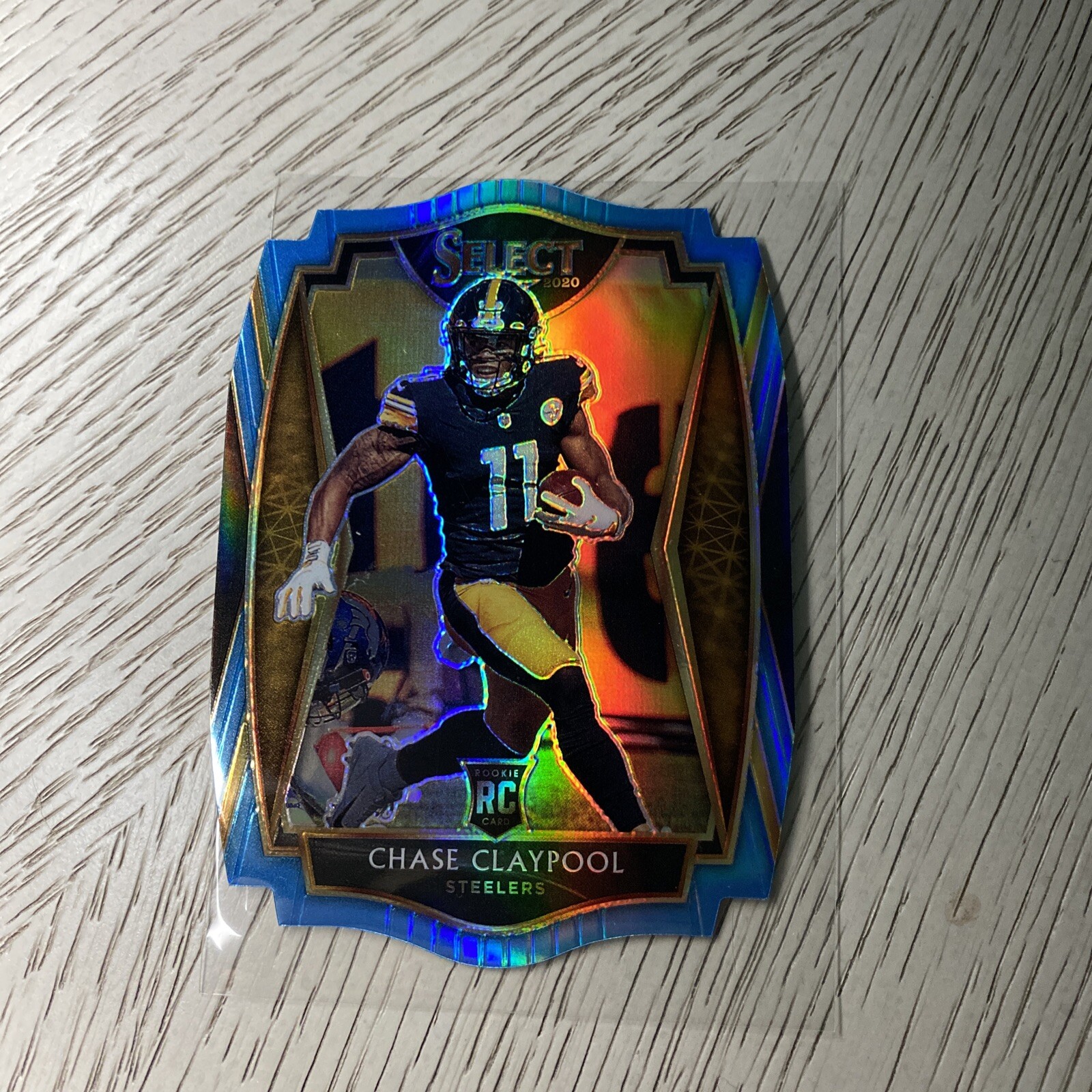 Chase Claypool 2020 Select  Premier  Prizm Light Blue Die Cut RC Rookie Steelers