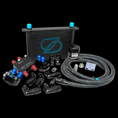 für Nissan Fairlady 350Z VQ35HR 25 Reihen Ölkühler Thermo Relocation Kit + HKS...