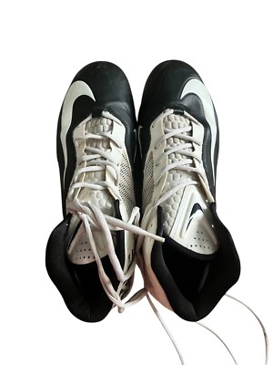 Nike Zoom Code Elite 3/4 Football Cleats White Black 603368-010 Men s Size 14.5
