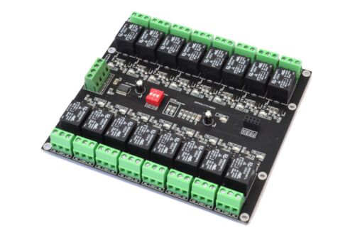 16-kanałowy moduł przekaźnika elektromagnetycznego I2C do Arduino Raspberry 3.3V 5.0V IoT - Zdjęcie 1 z 11