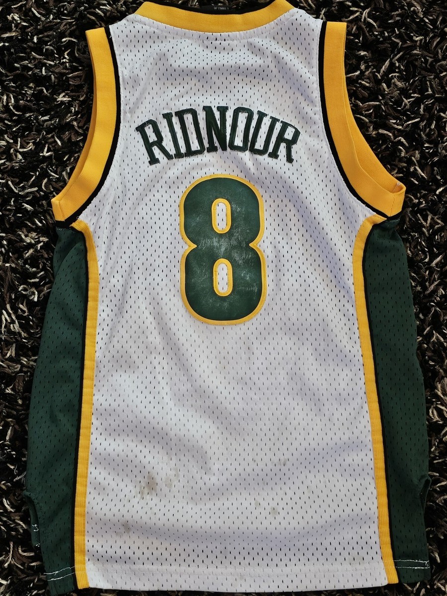 Seattle Supersonics Sonics Jersey Luke Ridnour Reebok Stitch