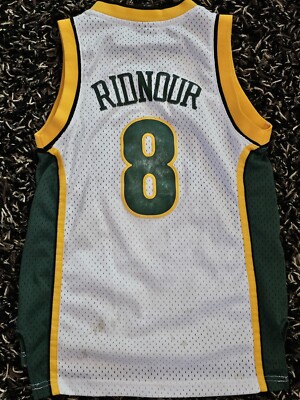 Seattle Supersonics Sonics Jersey Luke Ridnour Reebok Stitch