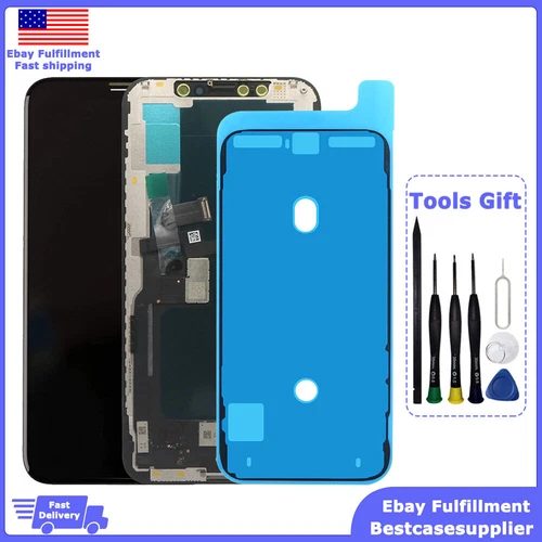 Black For iPhone XS A1920 A2097 A2098 A2100 LCD Display Touch Screen Digitizer