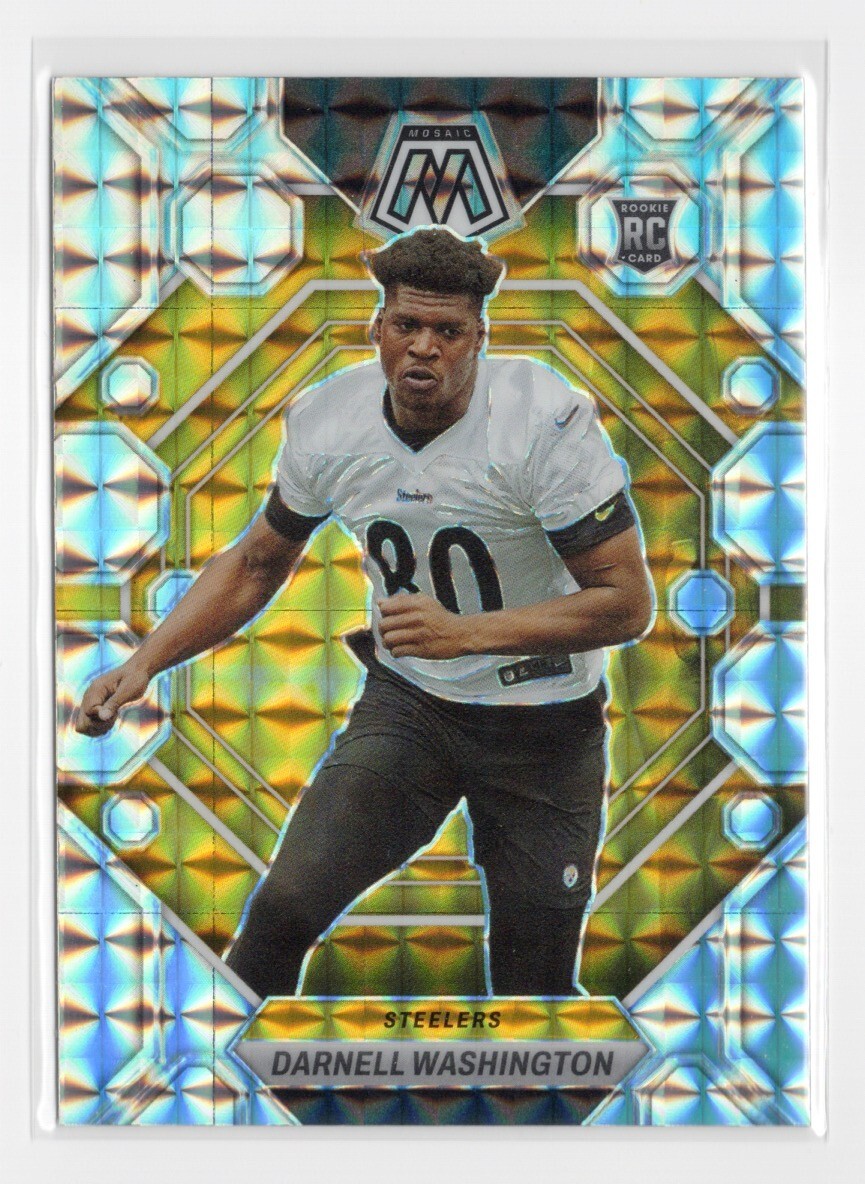 2023 Panini Mosaic Silver Darnell Washington #306 Rookie Card RC