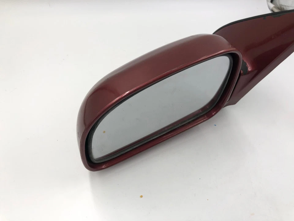 Espejo retrovisor eléctrico rojo con vista lateral del conductor Hyundai Santa Fe 2001-2004 OEM A01B27040 Foto 4 de 4