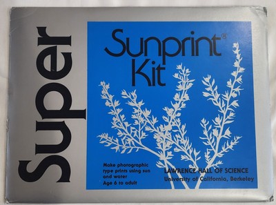 Sunprint Kit, Solar Print Paper, Sun Powered Art, 20x30 cm (7.8x11.8 in) New