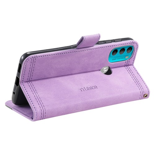 Flip Splice Leather Wallet Cover Case For Motorola G22 G50 G71 G10 G20 E7 G7 G31 - 第 11/17 張圖片