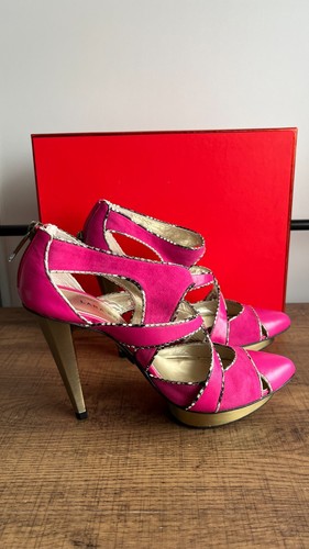 Lara Bohinc Leather Shoe Boot Fuchsia. UK 3 - Picture 3 of 6