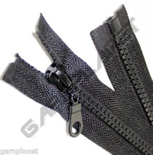 TOP ANGEBOT Jacken Rei&szlig;verschluss Plastikzahn Krampe Schwarz 60 65 70 75 80cm