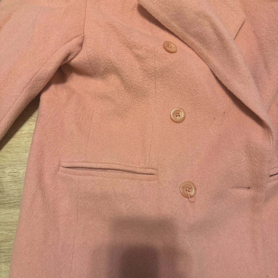 Herman Geist Rosa Lana Texturizada 3 Botones Talla 8p Foto 2 de 4