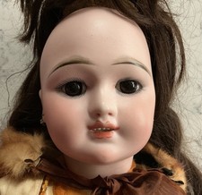 ANTIQUE VICTORIAN FRENCH BISQUE PORCELAIN DOLL EDEN BEBE PARIS NO. 11 W/ CRACK