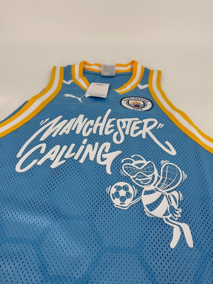Puma Manchester City Hoops X Basketball Jersey Size Small | eBay