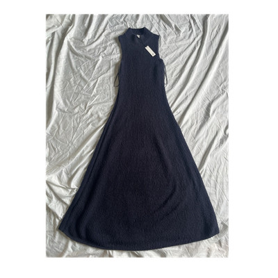 Banana republic Dark Blue Knit Sleeveless Maxi Dress | eBay