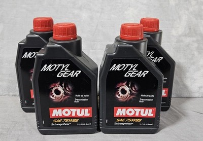 Lot 4 Motul Motyl Gear SAE 75W 85 Transmission Fluid API GL-4 GL-5 1 Liter Each