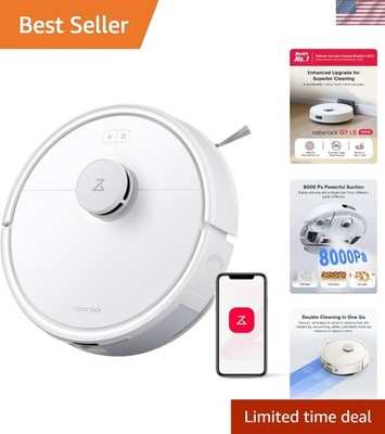 Self-Charging Q7 L5 Robot Vacuum with 8,000Pa Power & Dual Anti-Tangle Design