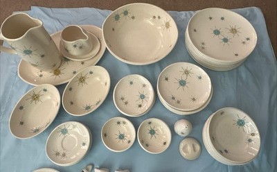 Vintage 51 Franciscan Starburst Dinnerware Dishes Mid Century