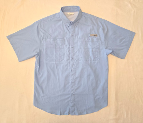 Men's Columbia PFG Tamiami II Blue Fishing Shirt. Size Medium. * NWOT *