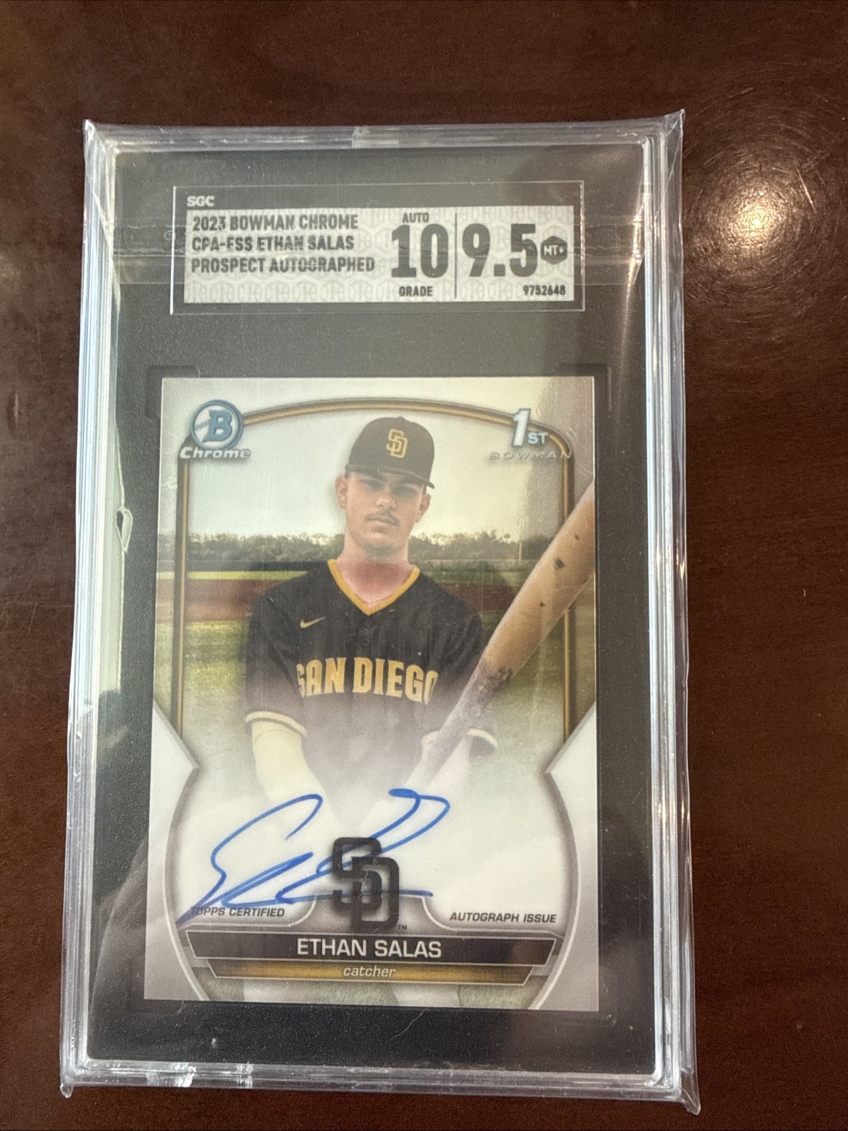 Ethan Salas 2023 Bowman Chrome #CPA-ESS Prospect Auto (1st) Price