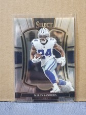 2025 Panini Select - Premier Level Miles Sanders #198 Dallas Cowboys