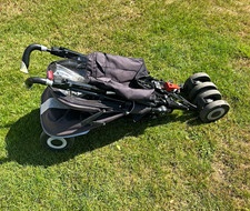Maclaren Techno XT Single Pushchair Black/Grey Rain Cover 5-Point, Basket