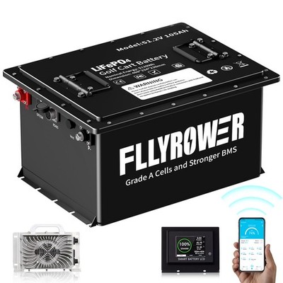 48V 105Ah Lithium LiFePO4 Golf Cart Batterie Trolling Motor 200A BMS+20A Charger