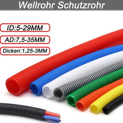Wellrohr Wellschlauch Kabel Schutz Rohr Isolierrohr Marderschutz Leerrohr