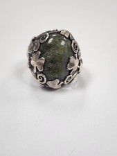 Ireland Sterling Silver & Connemara Marble Ri...