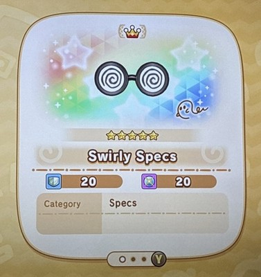 Fantasy Life i | 80% EXP Swirly Specs Set (4x) | Level Boost Gear