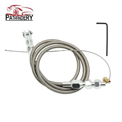 Universal 24'' Car Throttle Cable Braided Stainless Steel For Ford GM and More