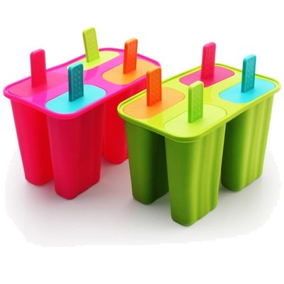 Eisformen Set Silikon BPA Frei Popsicle Formen 2 Stück  mit Sticks und Tropfs...