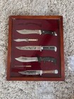 13 pc mix Lot Pocketknives & Fixed Blade Knives w/ Display Case, Stainless Steel — photo 3