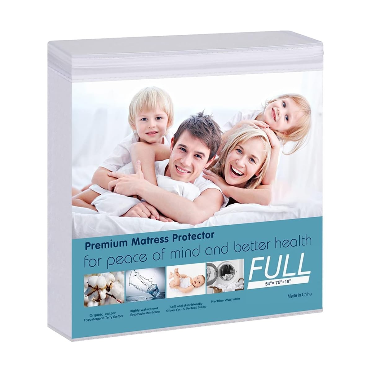 Waterproof Mattress Pad Protector 100 Organic Cotton Hypoallergenic Breathable