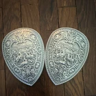 Shield of Henry II - 2oz antiqued .999 silver Stacker Lot of 2 (4 oz Total)
