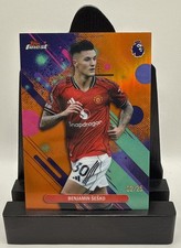 2025 Topps Finest EPL Benjamin Sesko Orange Refractor /25 Manchester United