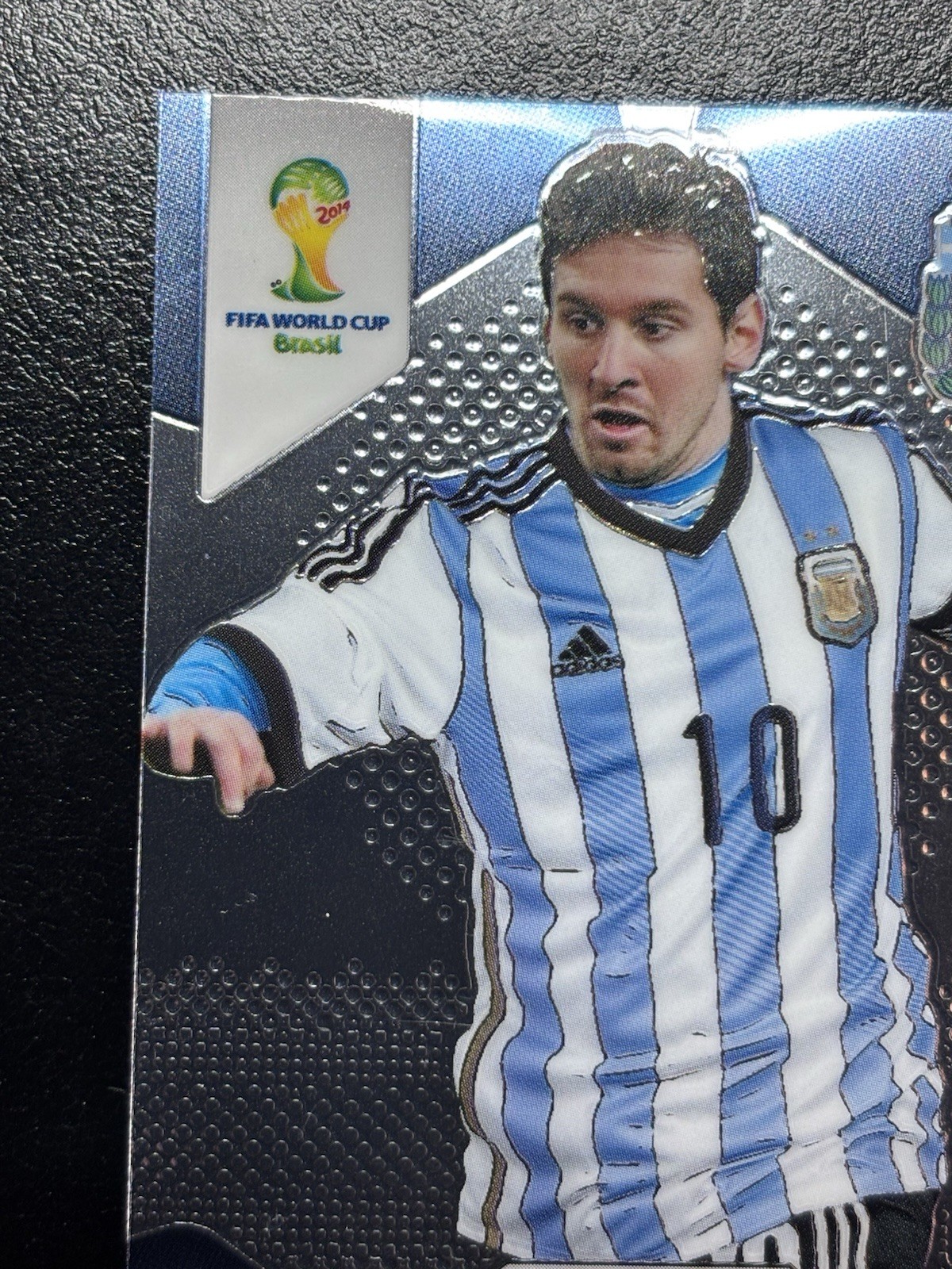 2014 Panini Prizm World Cup Lionel Messi #12 - - Card Has Crease - - See Photos view 7