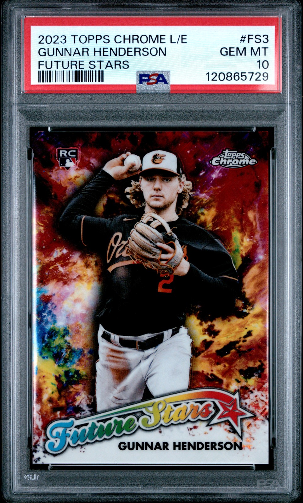 PSA 10 Gunnar Henderson #FS3 2023 Topps Chrome Logofractor rookie  120865729